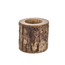 Small Bark Tealight Holder 8cm