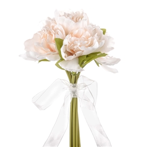 Ivory Pink Peony Bouquet 30cm