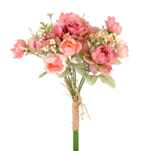 Pink Flower Mix Bunch 33cm