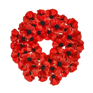 Poppy Wreath 40cm