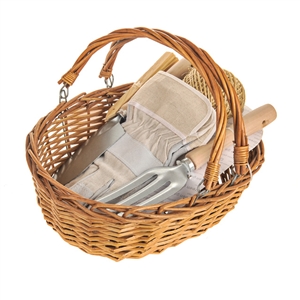 Basket Garden Tools Gift Set