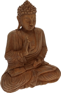 Sitting Polystone Buddha Statue 32cm