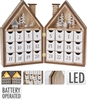 Wooden House Advent LED