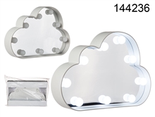 Cloud Shape Mirror With LED Lights 28cm