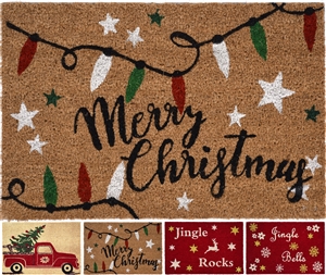 Festive Doormat 4 Assorted 60cm