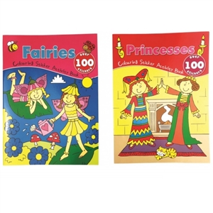 Fairies And Princess Sticker Books 2 Assorted
