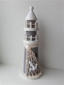 2asst Lighthouse Ornament 22cm