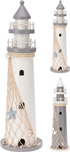 2asst Lighthouse Ornament 37cm