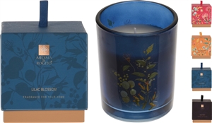 4asst Aroma Di Rogito Floral Candle In Glass Pot 10cm