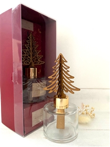 Reed Diffuser With Wood Tree On Top - Spiced Berries