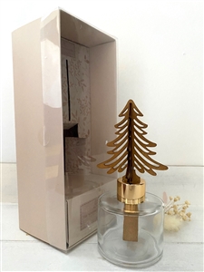 Reed Diffuser With Wood Tree On Top - Vanilla Sandalwood