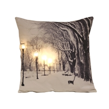 LED Winter Theme Cushion 35cm