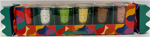Set Of 6 Metallic Votives In Cracker Gift Box