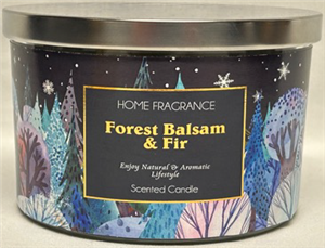 Triple Wick Luxury Candle Tin - Forest Balsalm & Fir 10.9cm