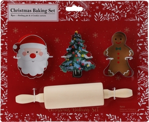 4pc Christmas Baking Set