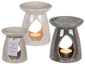 Pearly Finish Oil Burner 2 Assorted 11cm