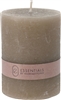 Taupe Pillar Candle 8cm