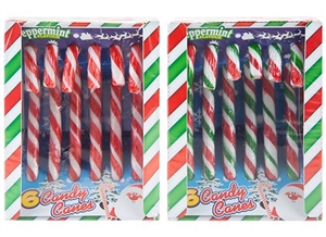 2asst Pack Of 6 Candy Canes