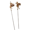 Set Of Cast Iron 2 Pot Stakes - Fairy 33cm