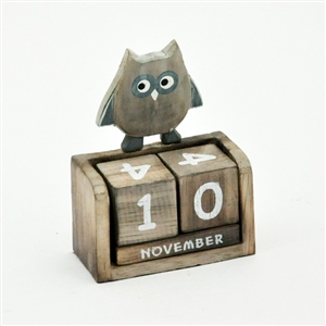 Owl Block Calendar