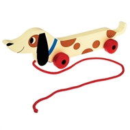 Sausage Dog Wooden Pull Toy