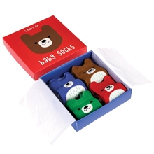 Pack Of 4 Bear Baby Socks