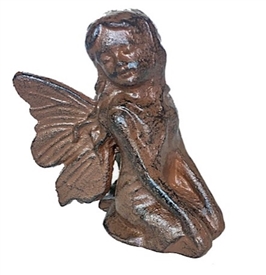 Cast Iron Kneeling Fairy 10cm