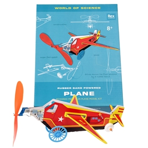 Make Your Own Rubber Band Powered Plane 22cm