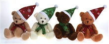 REDUCED Plush Christmas Bear 4 Assorted