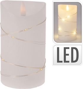 LED Candle - White 12.5cm