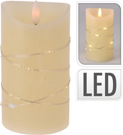 LED Candle - Ivory 12.5cm
