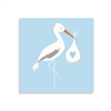 Stork Bundle Card - Blue 12.5cm