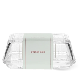 Glass Butter Dish  16.8cm