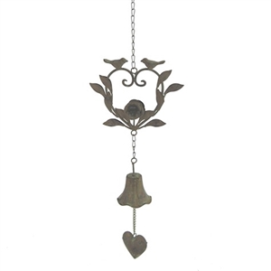 Hanging Heart Wind Chime 74cm