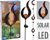 3asst Solar LED Stake Flower