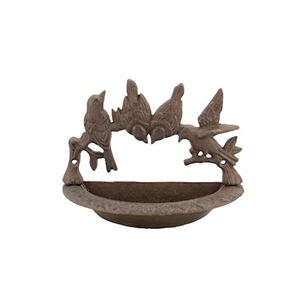 Cast Iron Wall Bird Bath 20cm