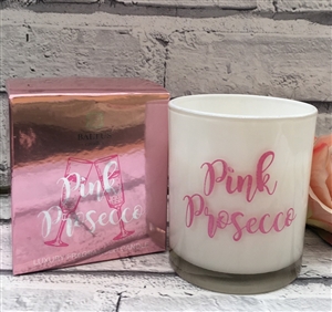 Luxury Pink Prosecco Candle 9cm
