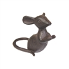 Cast Iron Leaning Mouse