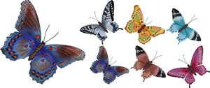 Large Butterfly Wall Decoration 6 Assorted