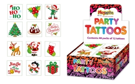 DUE SEPT Pack Of 12Christmas Tattoos Sold In CDU Of 48