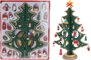 Wooden Tree With Hanging Decoration