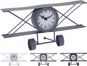 3asst Airplane Shape Clock