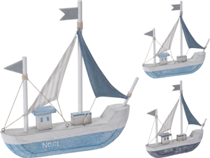 Boat Decoration 2 Assorted 27cm