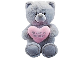 Mum Is The Best Plush Bear 28cm