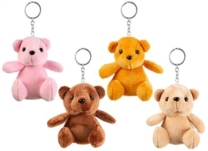 6asst Plush Keychain - Teddy Bears 10cm
