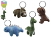 6asst Plush Keychain - Dinosaurs 10cm