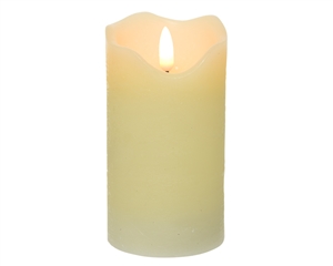 Medium LED Pillar Candle with Realistic Flame