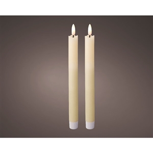 LED Wick Dinner Candle - Smooth 24cm