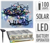 100 Coloured Solar LED Lights
