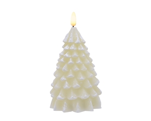 LED Candle Wax Tree - White 19.00cm